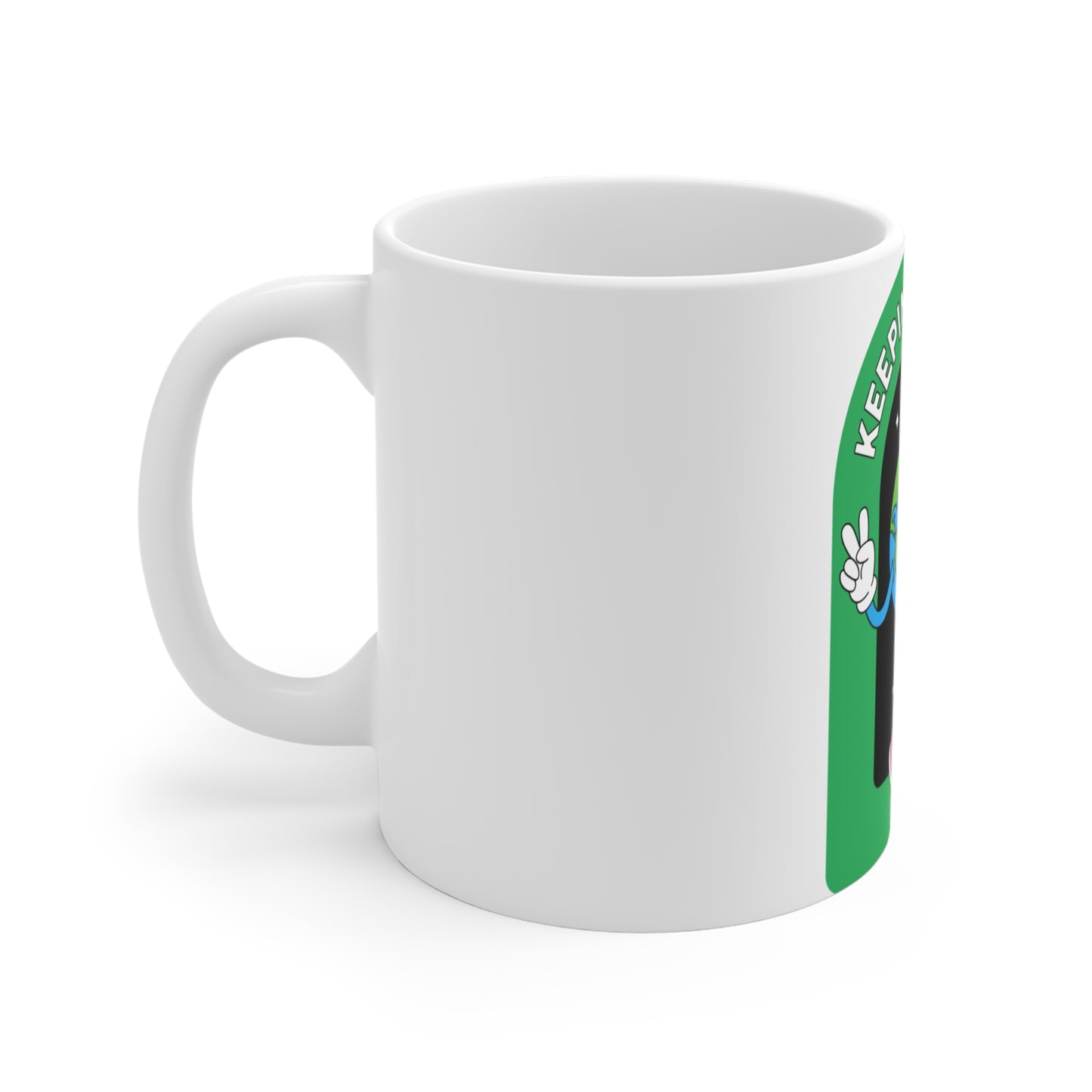 Keepin' It Green Mug - 11oz Eco-Friendly Coffee Cup for Nature Lovers