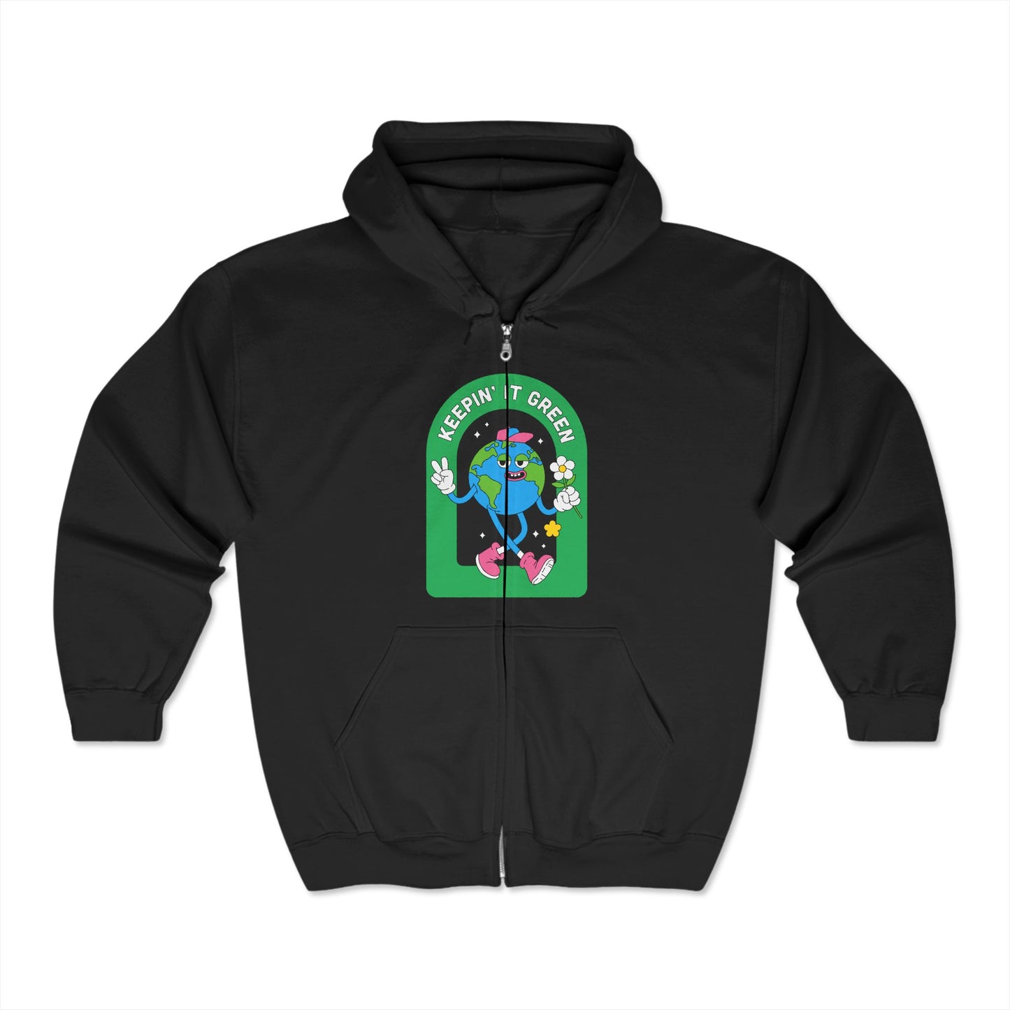 Keepin it green Unisex Heavy Blend™ Full Zip Hooded Sweatshirt