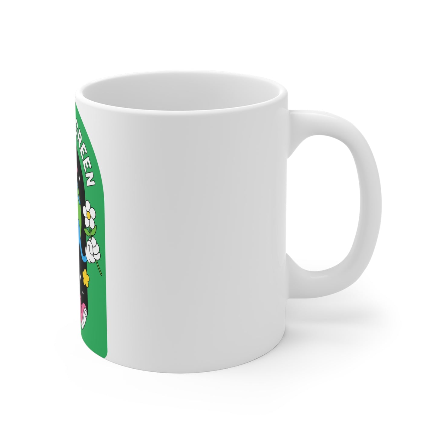 Keepin' It Green Mug - 11oz Eco-Friendly Coffee Cup for Nature Lovers